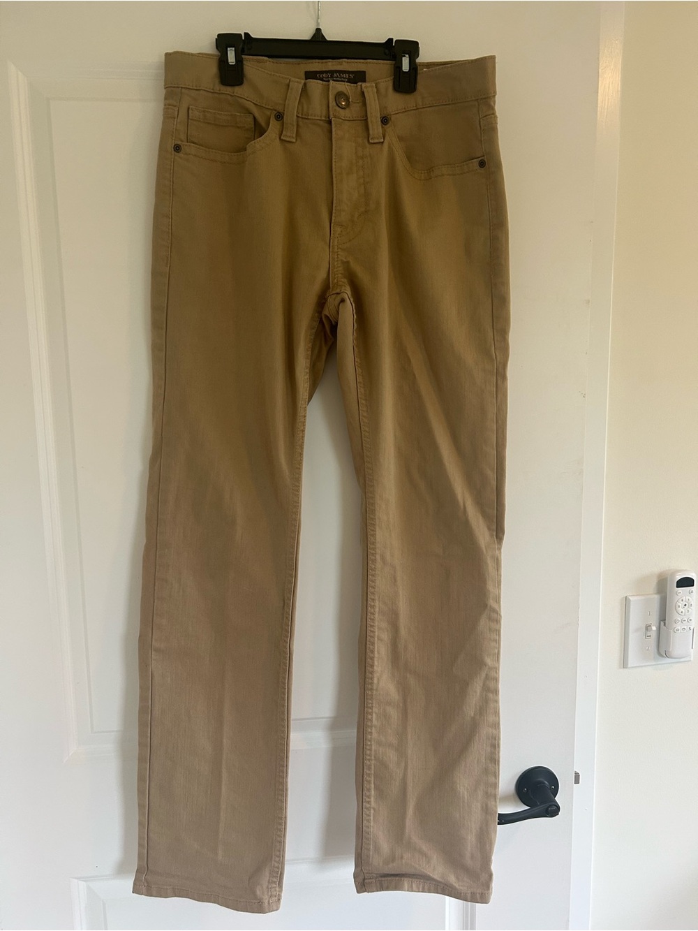 Men's Tan Straight-Leg Jeans